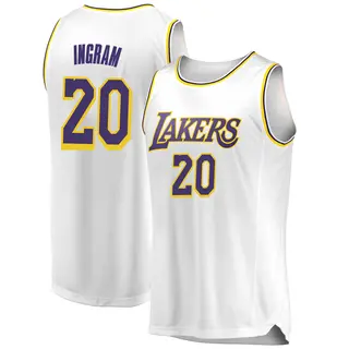 Men's Andre Ingram Los Angeles Lakers White 2018/19 Jersey - Association Edition - Swingman