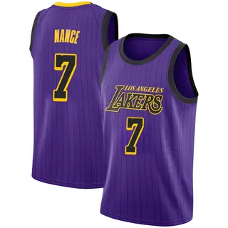 Men's Larry Nance Los Angeles Lakers Purple 2018/19 Jersey - City Edition - Swingman