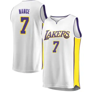 Men's Larry Nance Los Angeles Lakers White Jersey - Association Edition - Fast Break