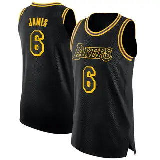 Men's LeBron James Los Angeles Lakers Black Jersey - City Edition - Swingman