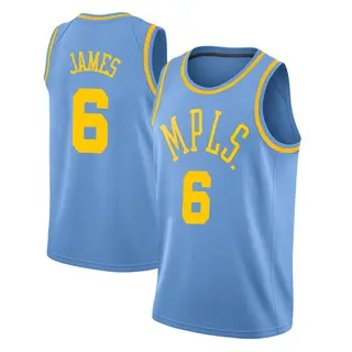 Men's LeBron James Los Angeles Lakers Blue Hardwood Classics Jersey - Swingman