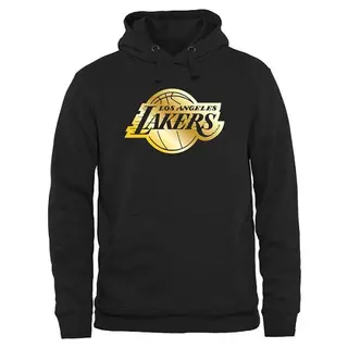 Men's Los Angeles Lakers Gold Collection Pullover Hoodie - Black -