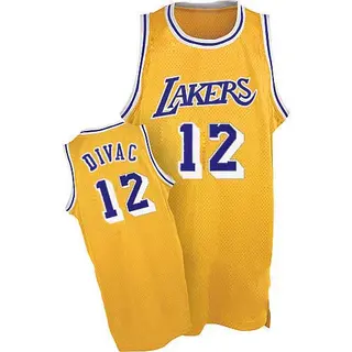 Men's Vlade Divac Los Angeles Lakers Gold Throwback Jersey - Swingman