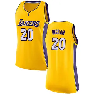 Women's Andre Ingram Los Angeles Lakers Yellow Jersey - Icon Edition - Swingman