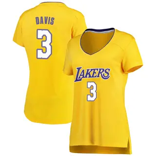 Women's Anthony Davis Los Angeles Lakers Gold Jersey - Icon Edition - Fast Break