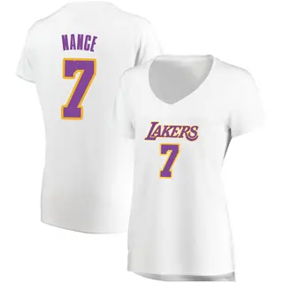 Women's Larry Nance Los Angeles Lakers White Jersey - Association Edition - Fast Break