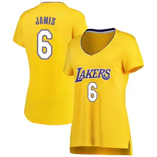 Women's LeBron James Los Angeles Lakers Gold Jersey - Icon Edition - Fast Break