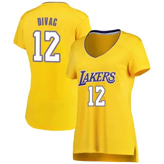 Women's Vlade Divac Los Angeles Lakers Gold Jersey - Icon Edition - Fast Break