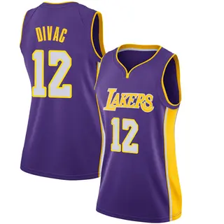 Women's Vlade Divac Los Angeles Lakers Purple Jersey - Statement Edition - Swingman