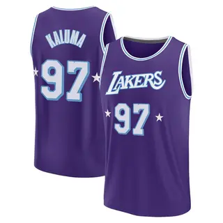 Youth Arthur Kaluma Los Angeles Lakers Purple 2021/22 Replica City Edition Jersey - Fast Break