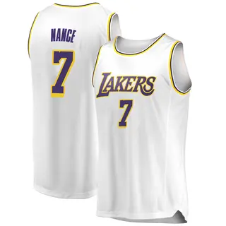 Youth Larry Nance Los Angeles Lakers White 2018/19 Jersey - Association Edition - Swingman