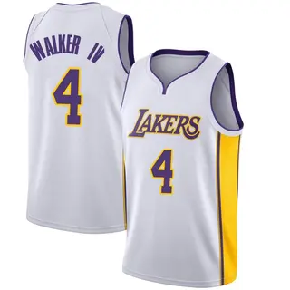 Youth Lonnie Walker IV Los Angeles Lakers White Jersey - Association Edition - Swingman