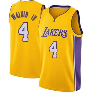 Youth Lonnie Walker IV Los Angeles Lakers Yellow Jersey - Icon Edition - Swingman