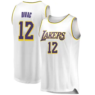 Youth Vlade Divac Los Angeles Lakers White 2018/19 Jersey - Association Edition - Swingman